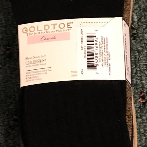 GOLDTOE Socks – 6-Pack | New With Tags - Picture 5 of 5